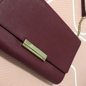 Burgundy red bag